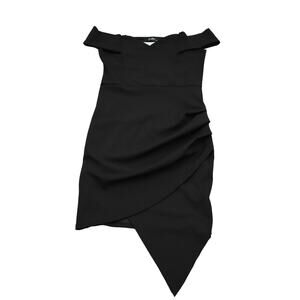 Lette Dress Womens S Black Short Off The Shoulder Pullover Stretch Bodycon